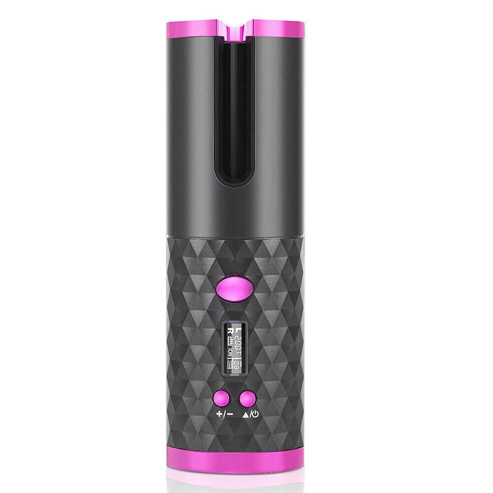 Live With LCD Display Automatic Rotating Hair Curler