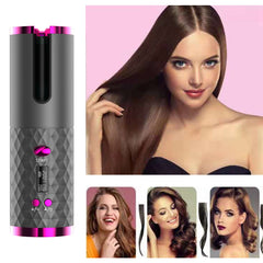 Live With LCD Display Automatic Rotating Hair Curler